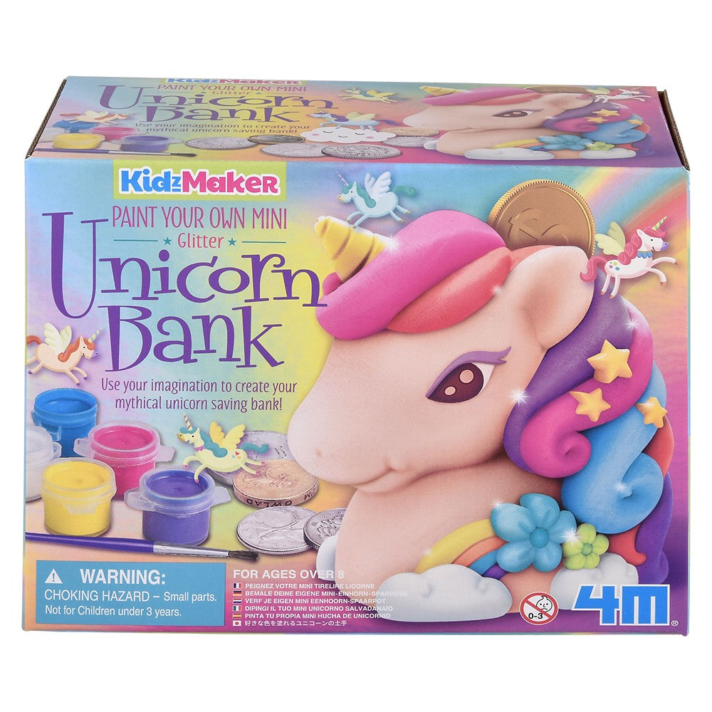 Paint Your Own Mini Glitter Unicorn Bank