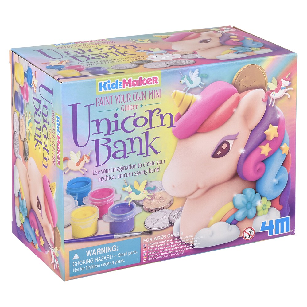 Paint Your Own Mini Glitter Unicorn Bank