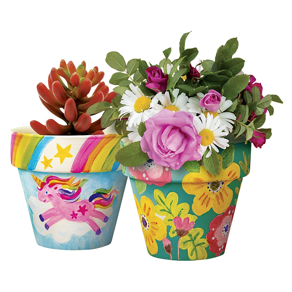 Paint Your Own Terracotta Flower Pots