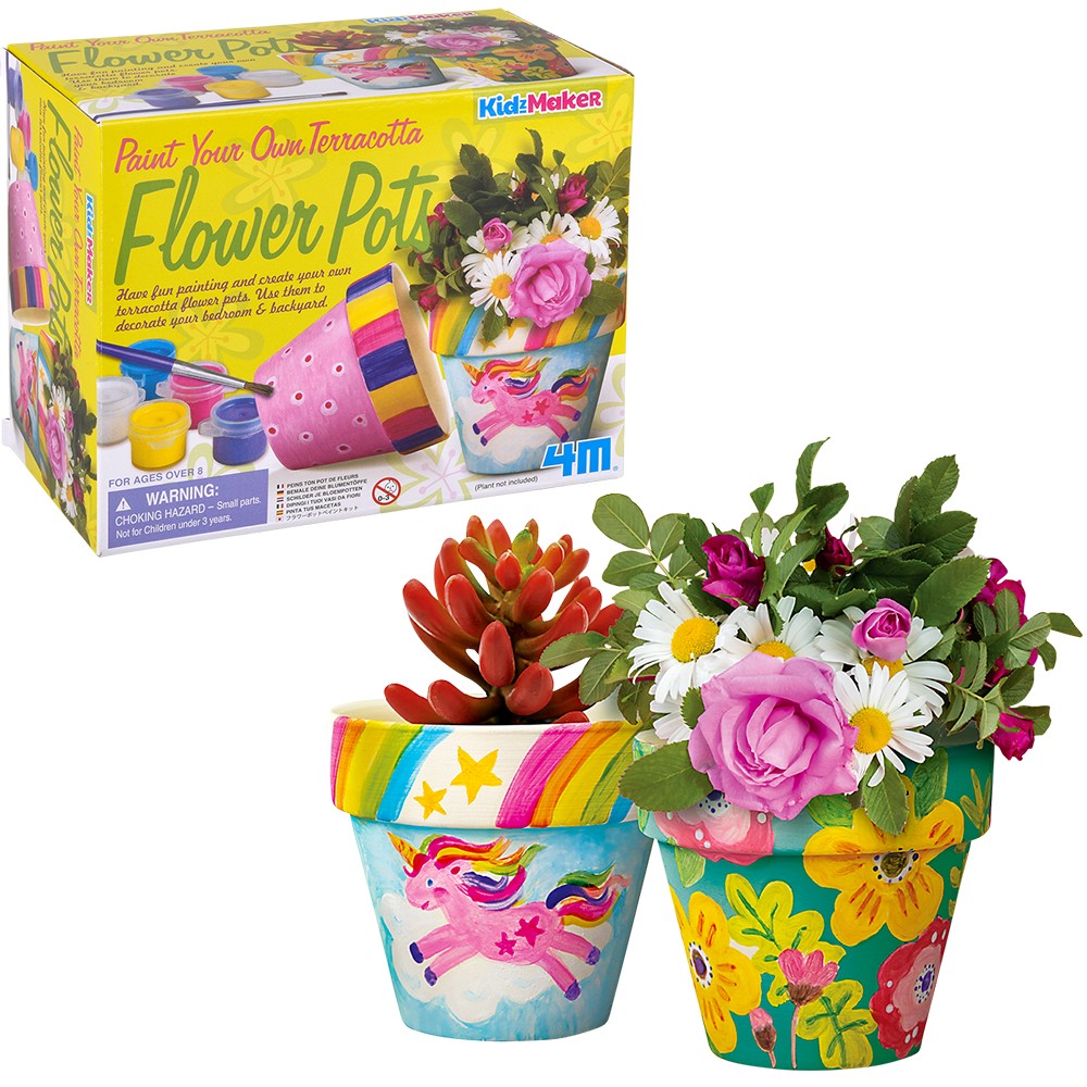 Paint Your Own Terracotta Flower Pots