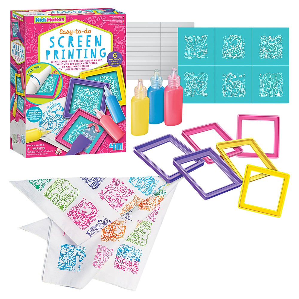 Screen Printing Kit for Kids (Ages 5+)