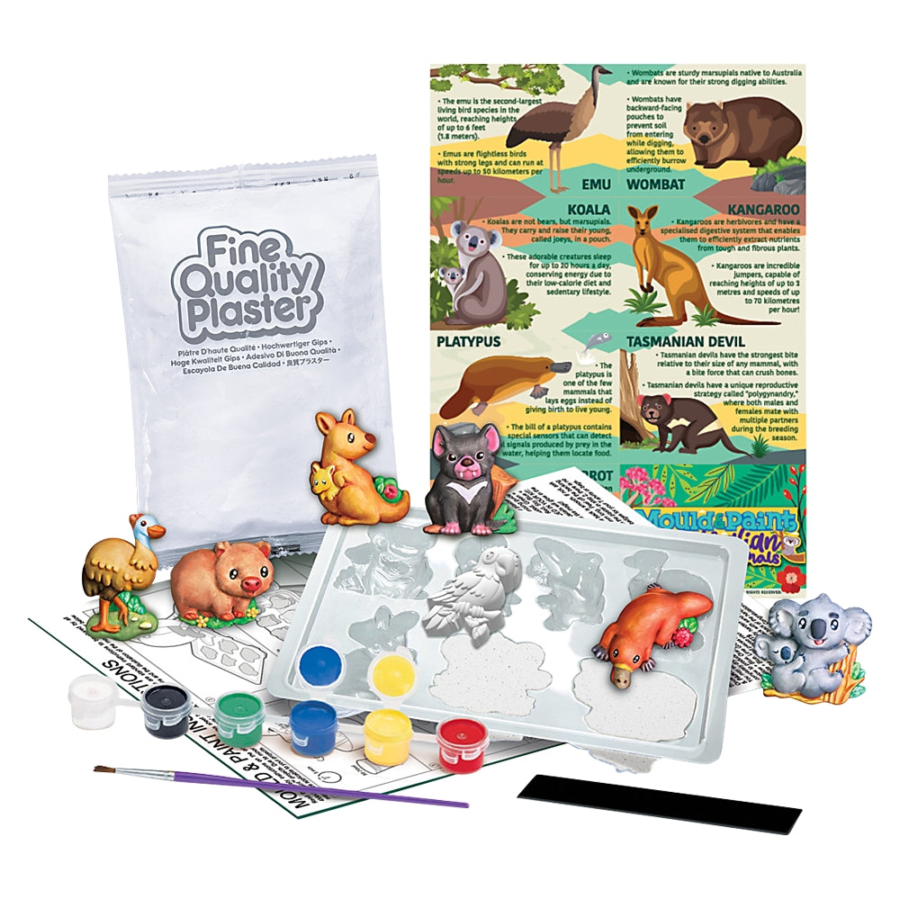 Australian Animals Mould & Paint Kit