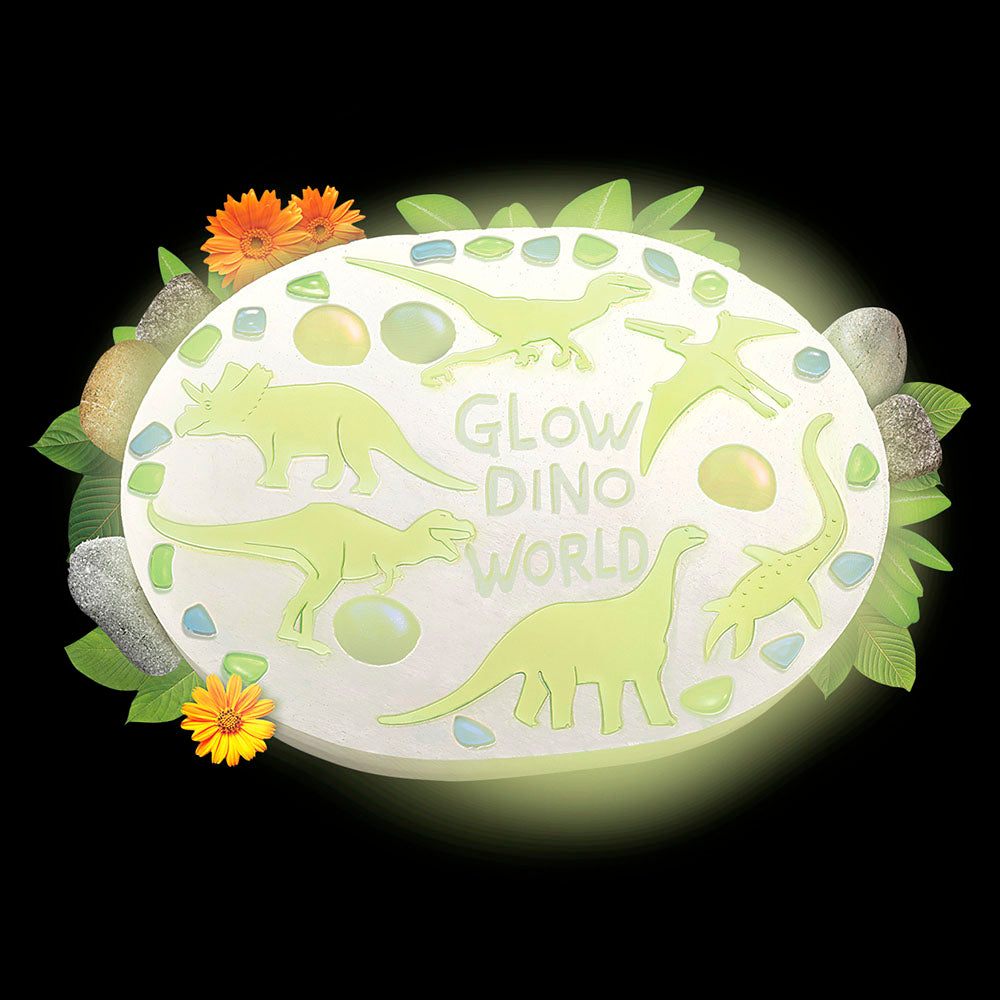 Glow Dinosaur Garden Stepping Stone Kit