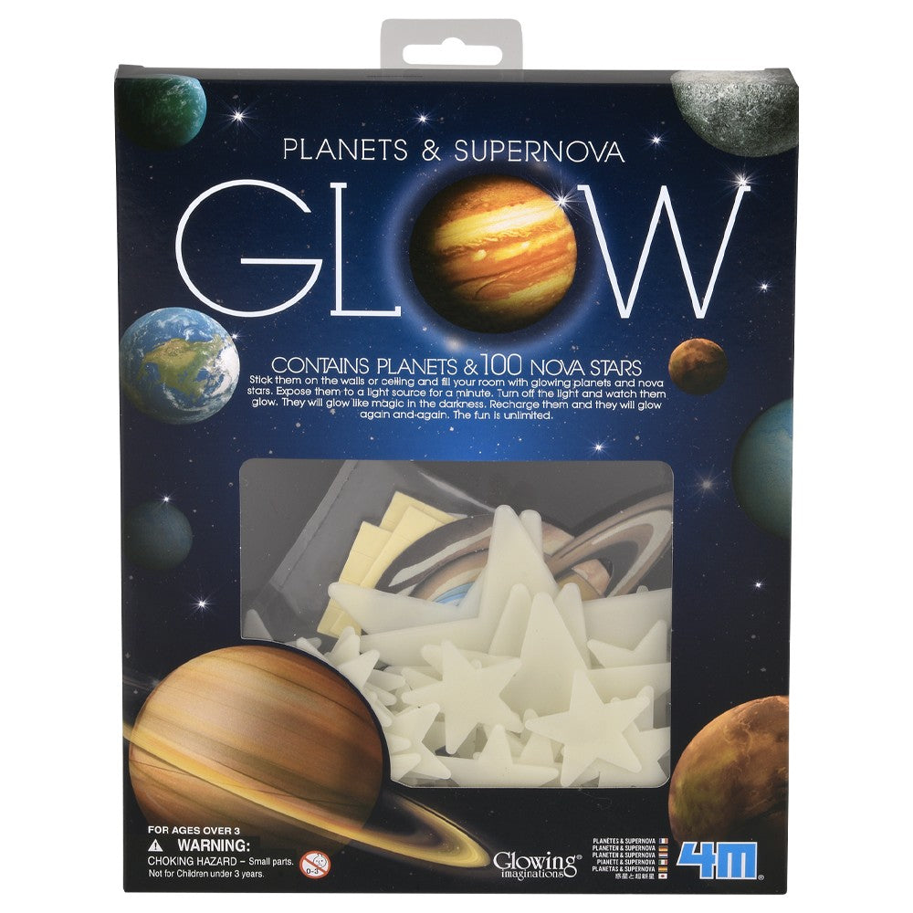 Glow Planets & Stars 100-Piece Set