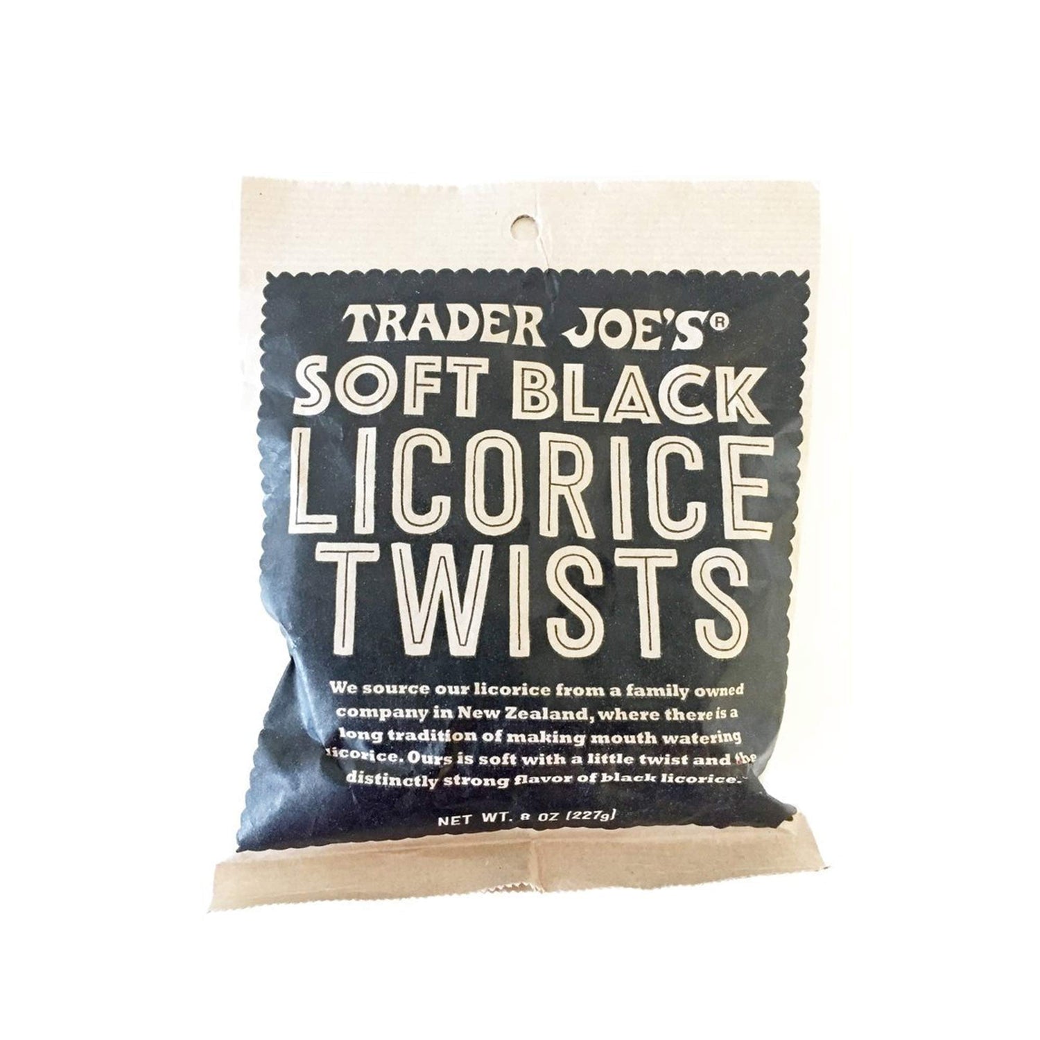 Soft Black Licorice Twists 7 oz