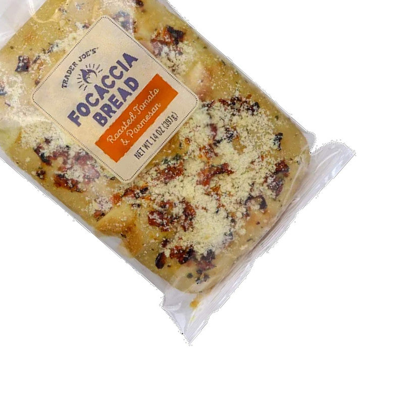Trader Joe's Focaccia Bread with Roasted Tomato & Parmesan 14 oz