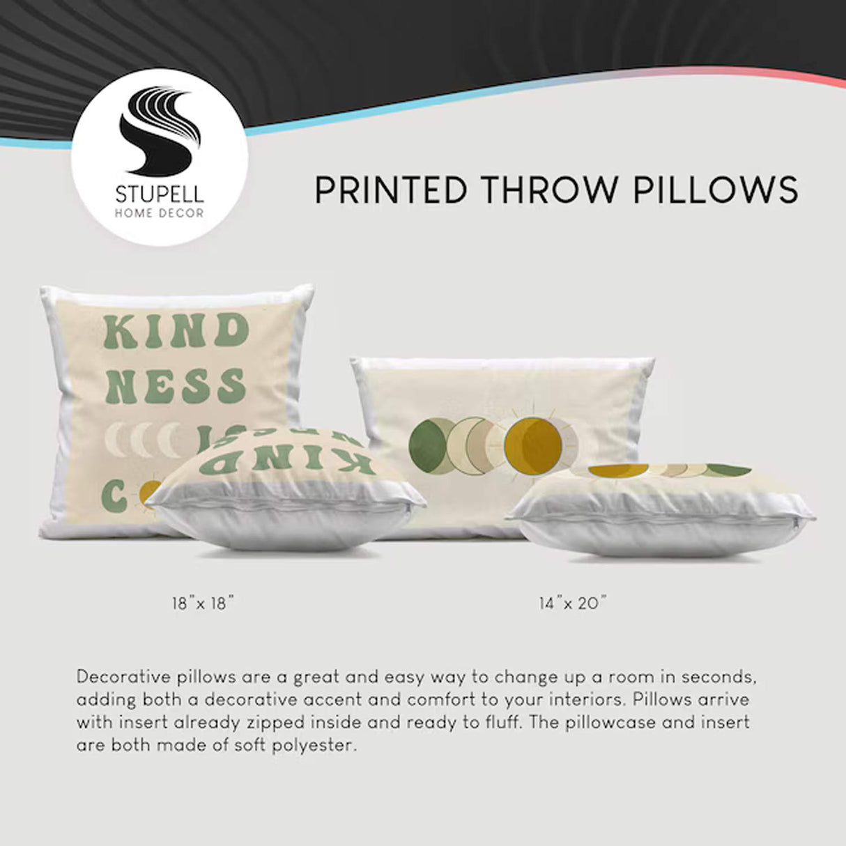 Stupell Industries Happy Jack-o-Lanterns Decorative Printed Pillow Halloween Accent