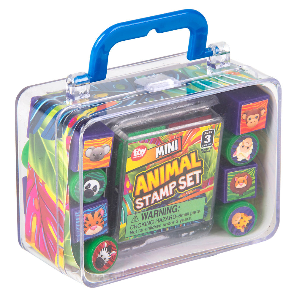 Mini Animal Stamp Set 3x2" (12 Pc Display)