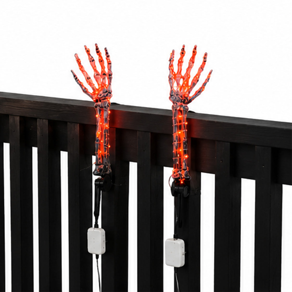 1 Pair Orange LED Ghost Hands Halloween Decoration