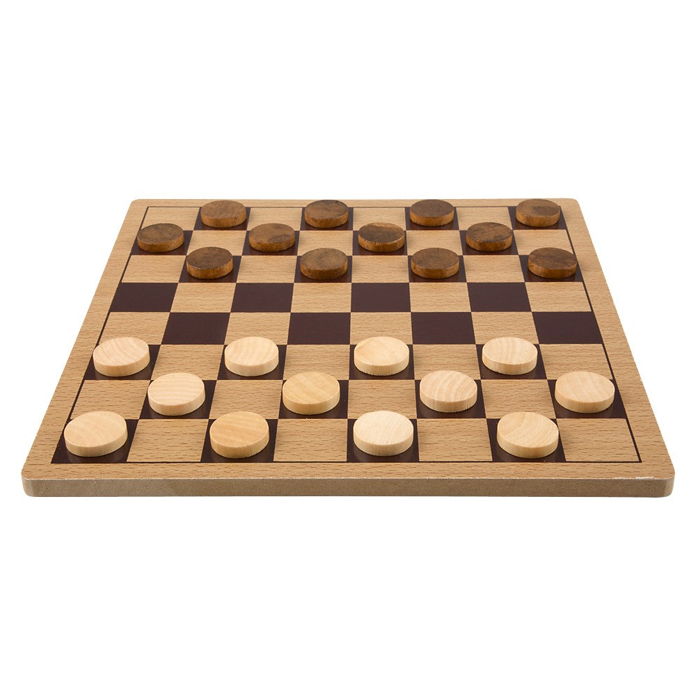 Wooden Checkers 10" (1 Box)