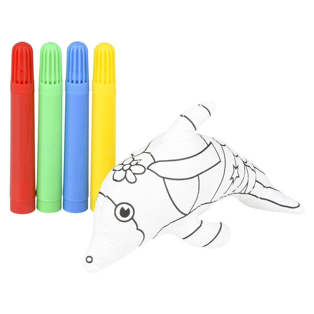 Color-A-Pal Dolphin Plush (1 PC)