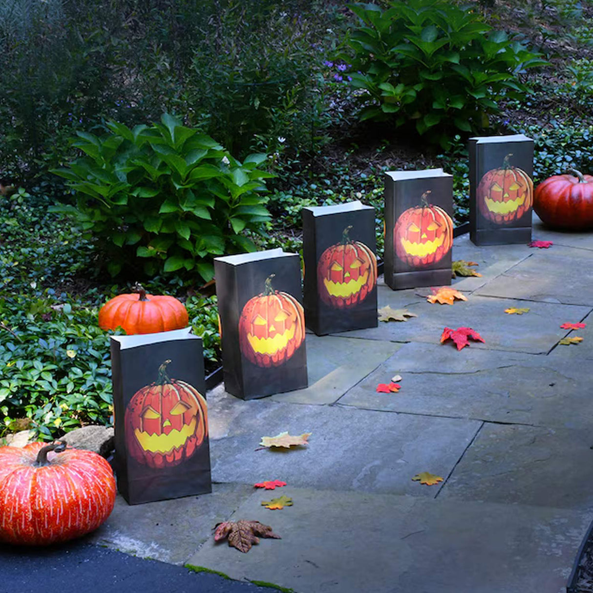 0.83 Feets Freestanding Jacko Lantern Luminaria 24 Pack