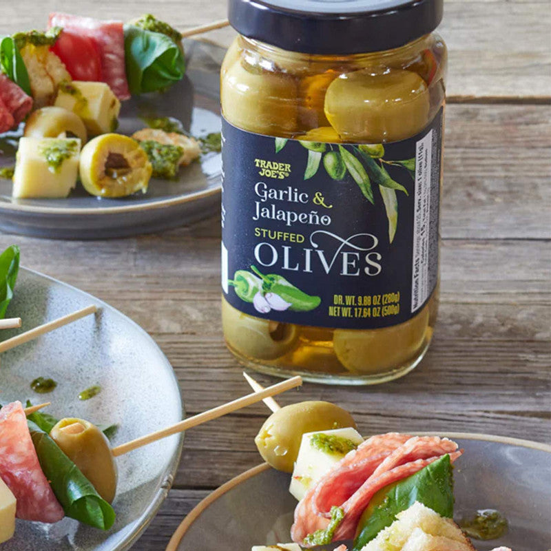 Trader Joe’s Garlic & Jalapeño Stuffed Olives 17.64 Oz