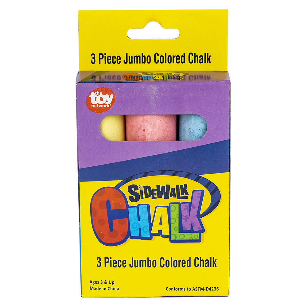 Sidewalk Chalk 3-Piece Jumbo (1 DZ)