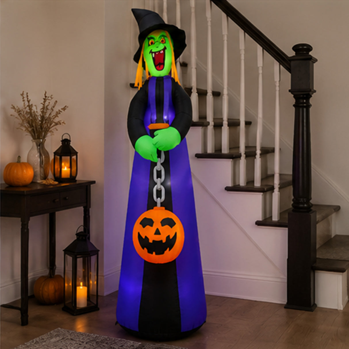 15.5FT Giant Halloween Witch Inflatable Yard Decor