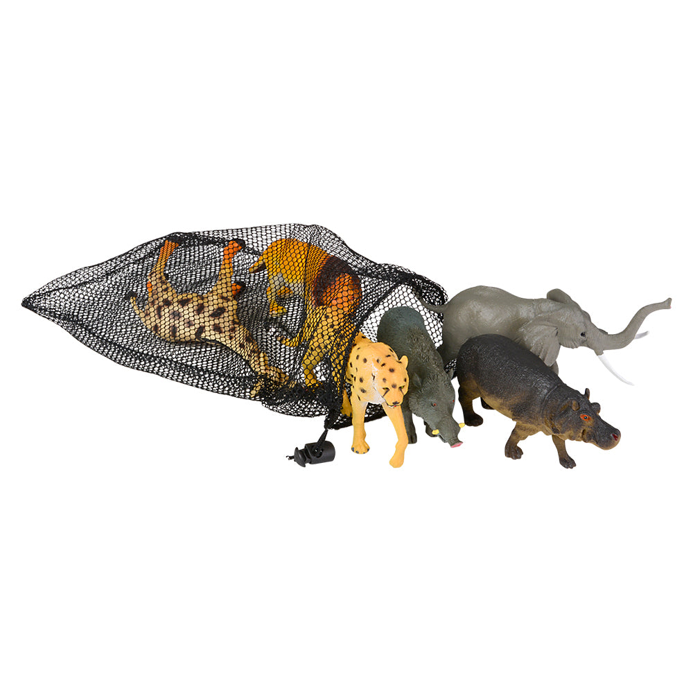 Safari Animal Assortment Mesh Bag Set