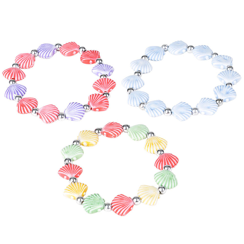 Faux Shell Bead Bracelet (1 DZ)