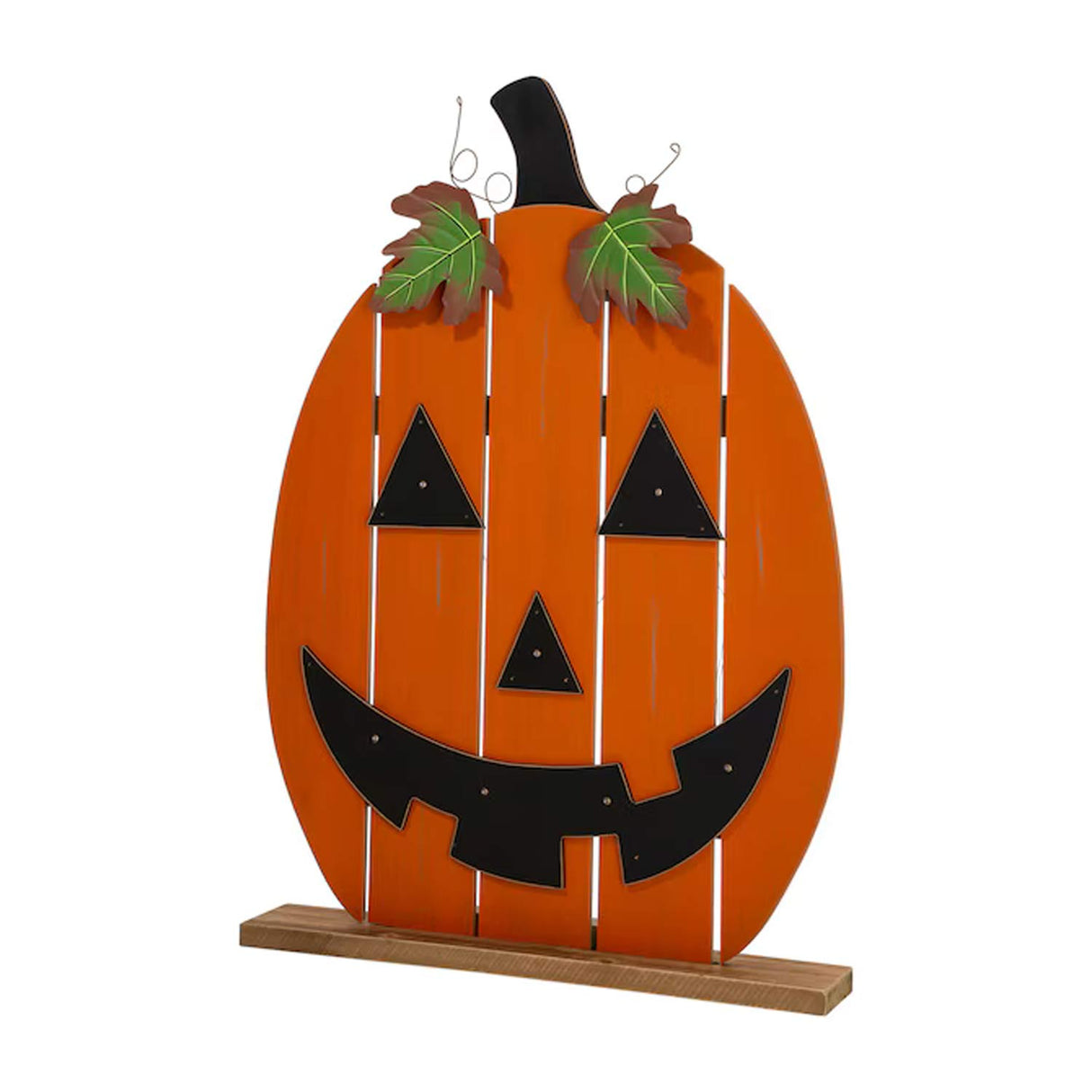 2.48ft Glitzhome Oversized Lighted Jack-o-Lantern Halloween Decoration Sign