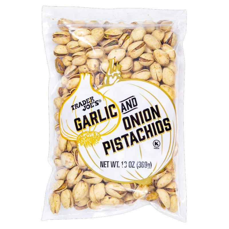 Trader Joe's Savory Snack Delight Garlic & Onion Pistachios 13 oz