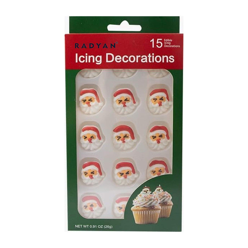 Christmas Edible Cake Decorations Candy Cupcake Topper