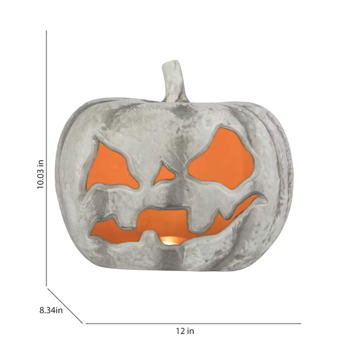 Haunted Living 10-in Lighted Jack-O-Lantern Decoration