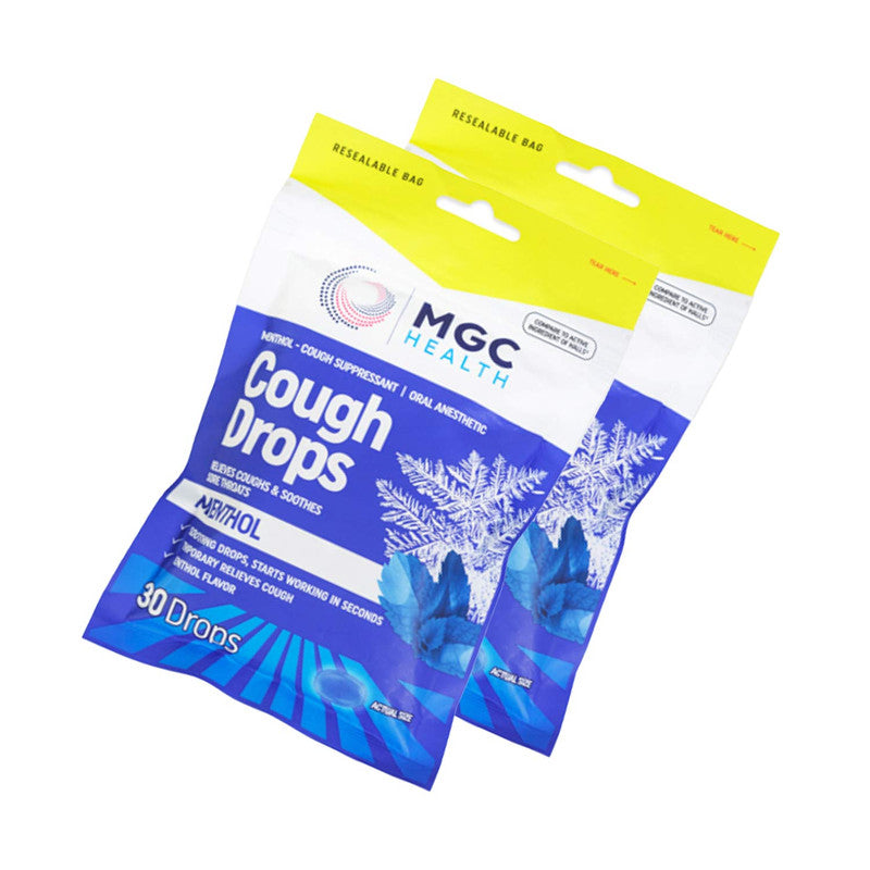 MGC Health Cough Drops 30ct Menthol Relief