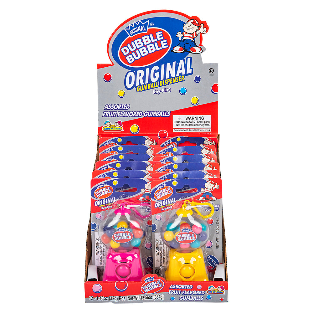 Gumball Dispenser Keychain (12 Pc Display)