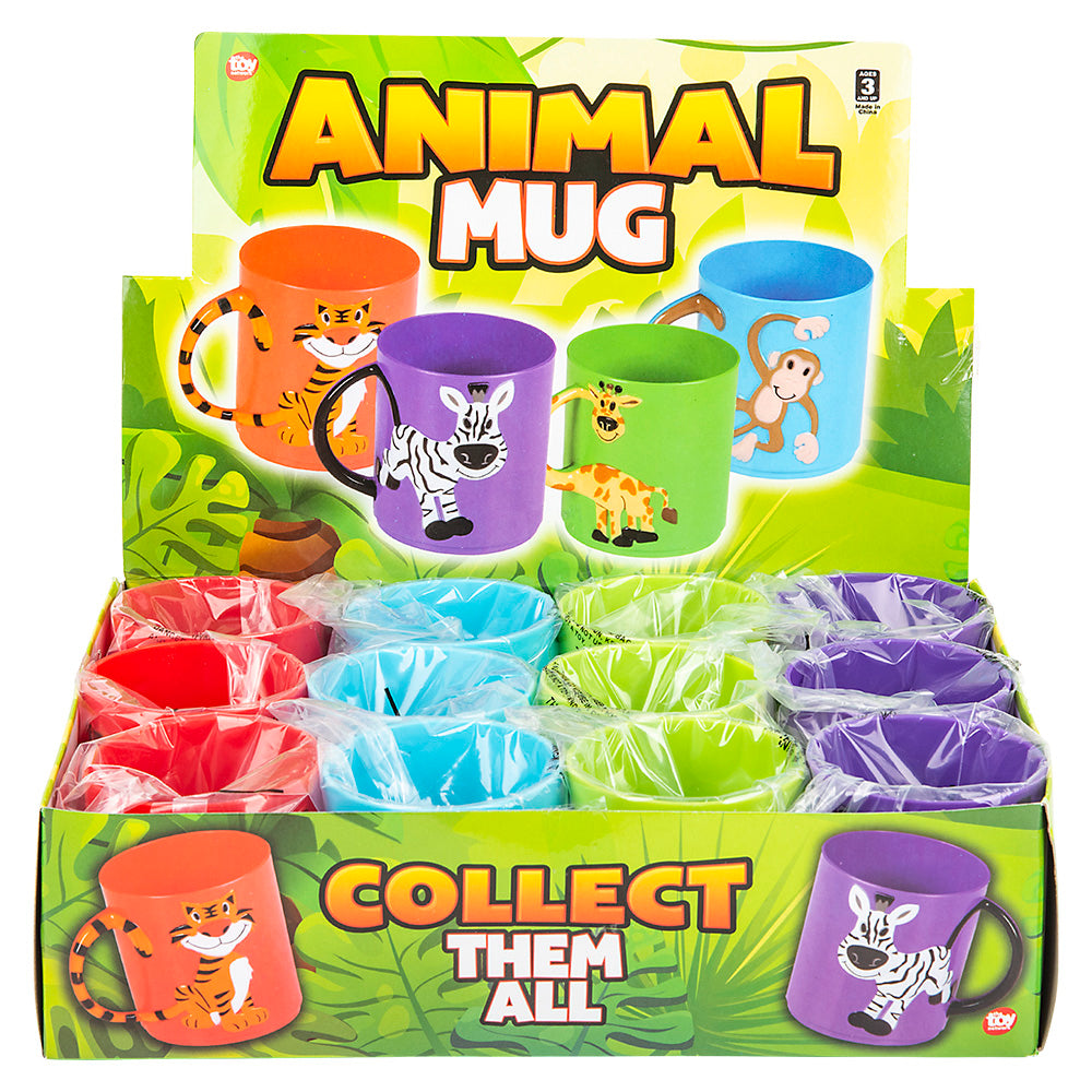 Zoo Animal Mugs (12 Pc Display)