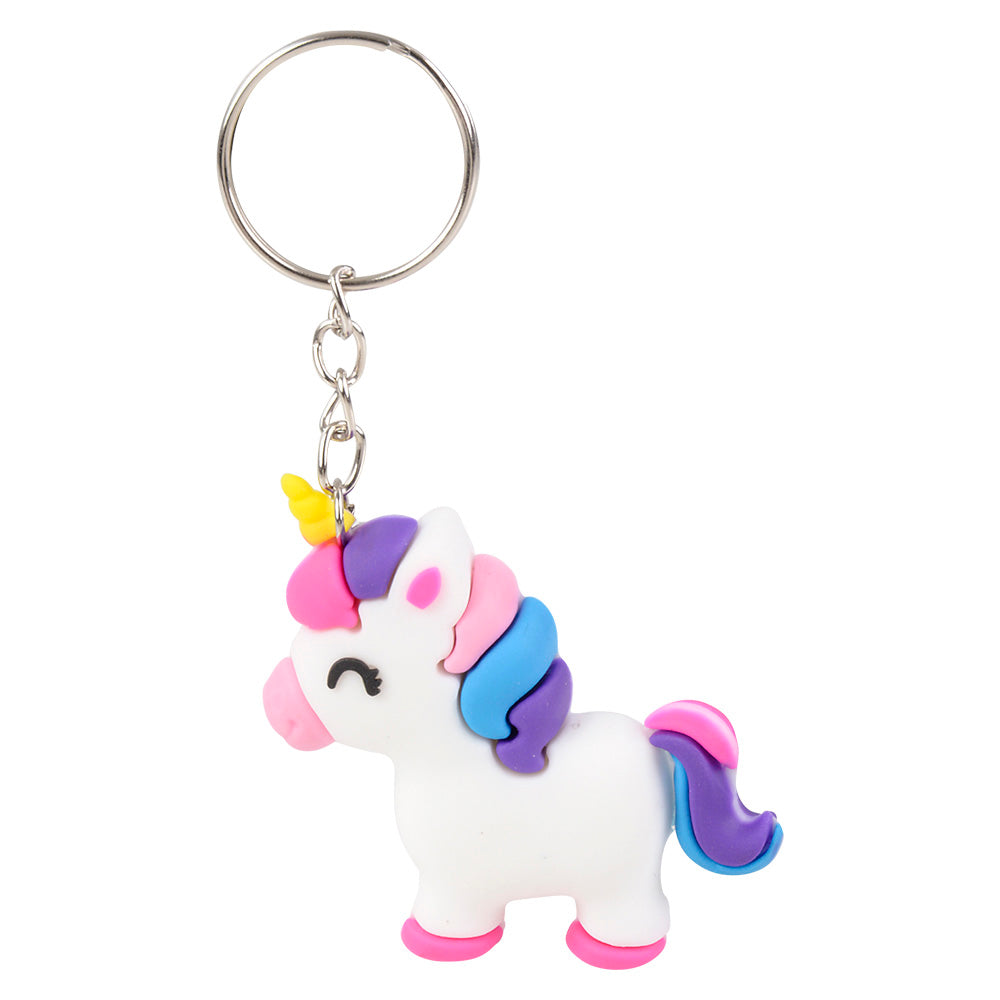 Unicorn Keychains 2.25" (24 Pc Poly Bag)