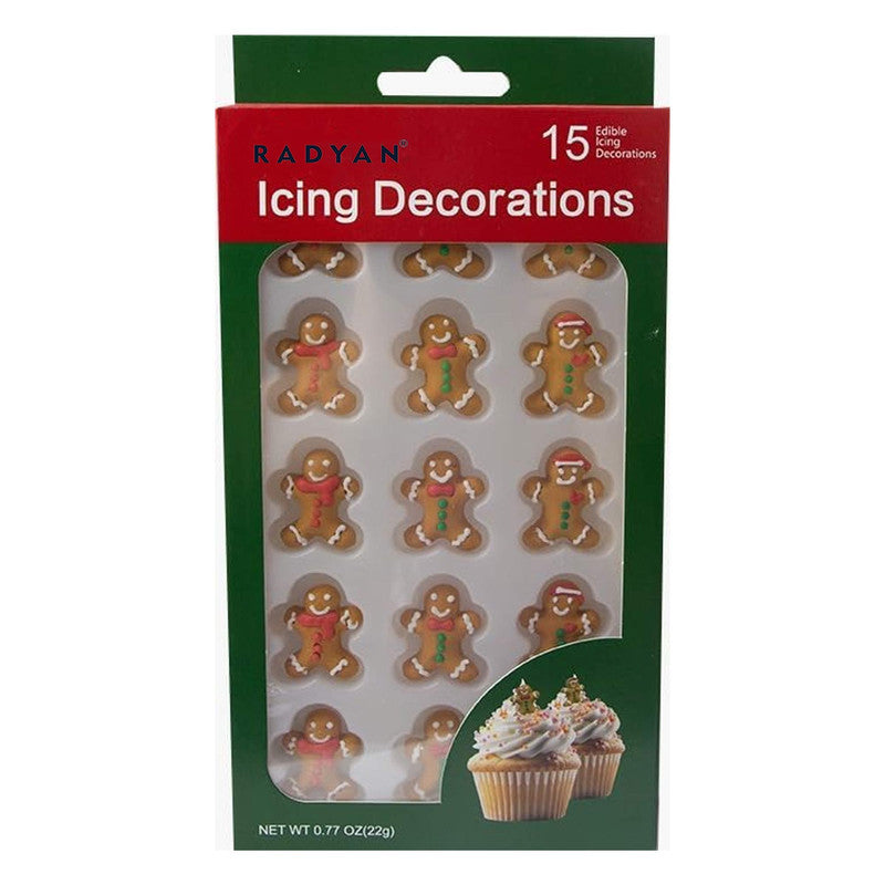 Christmas Edible Cake Decorations Candy Cupcake Topper