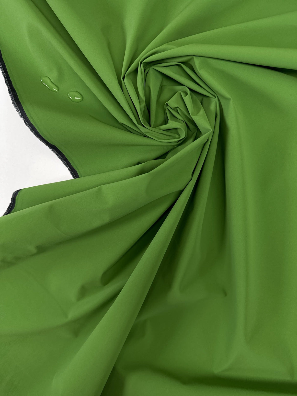 Cotton Polyurethane Jacket Fabric Green-Blue