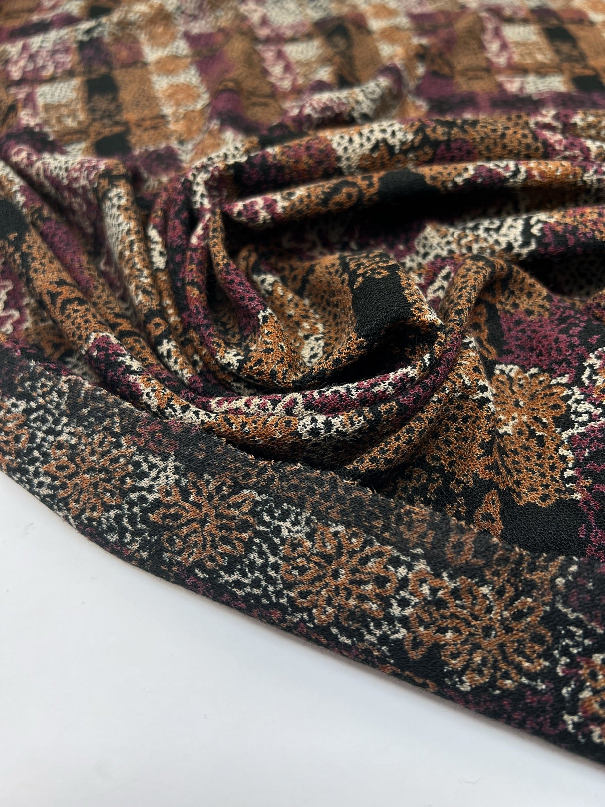 Acrylic Stretch Knitted Fabric Multicolour