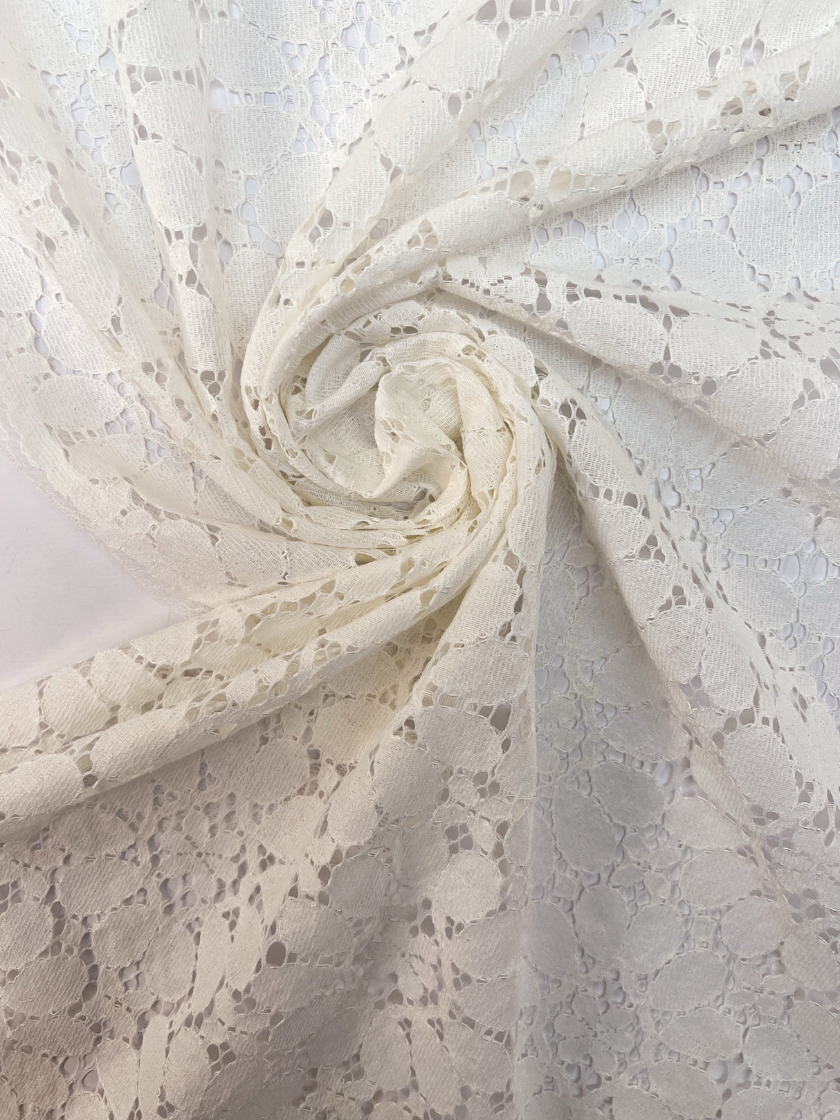 Cotton Guipure Lace White