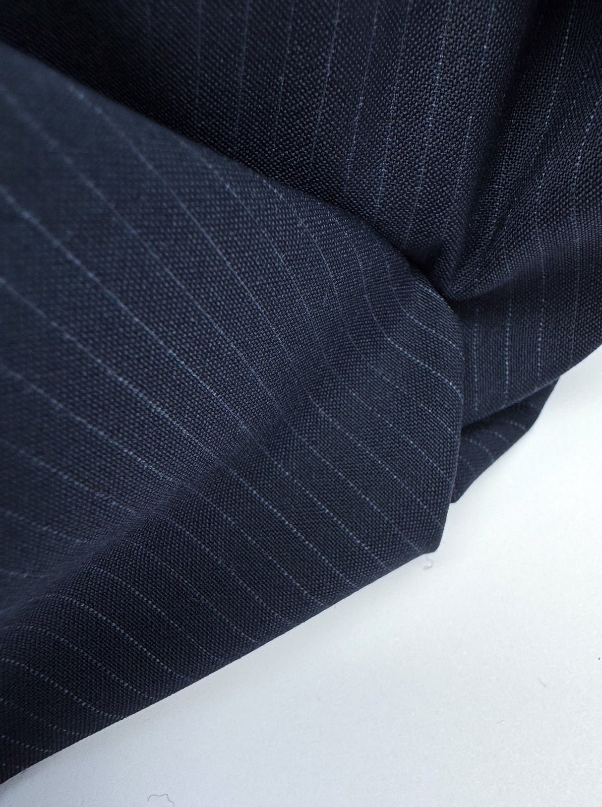Wool Suit Fabric Blue Striped