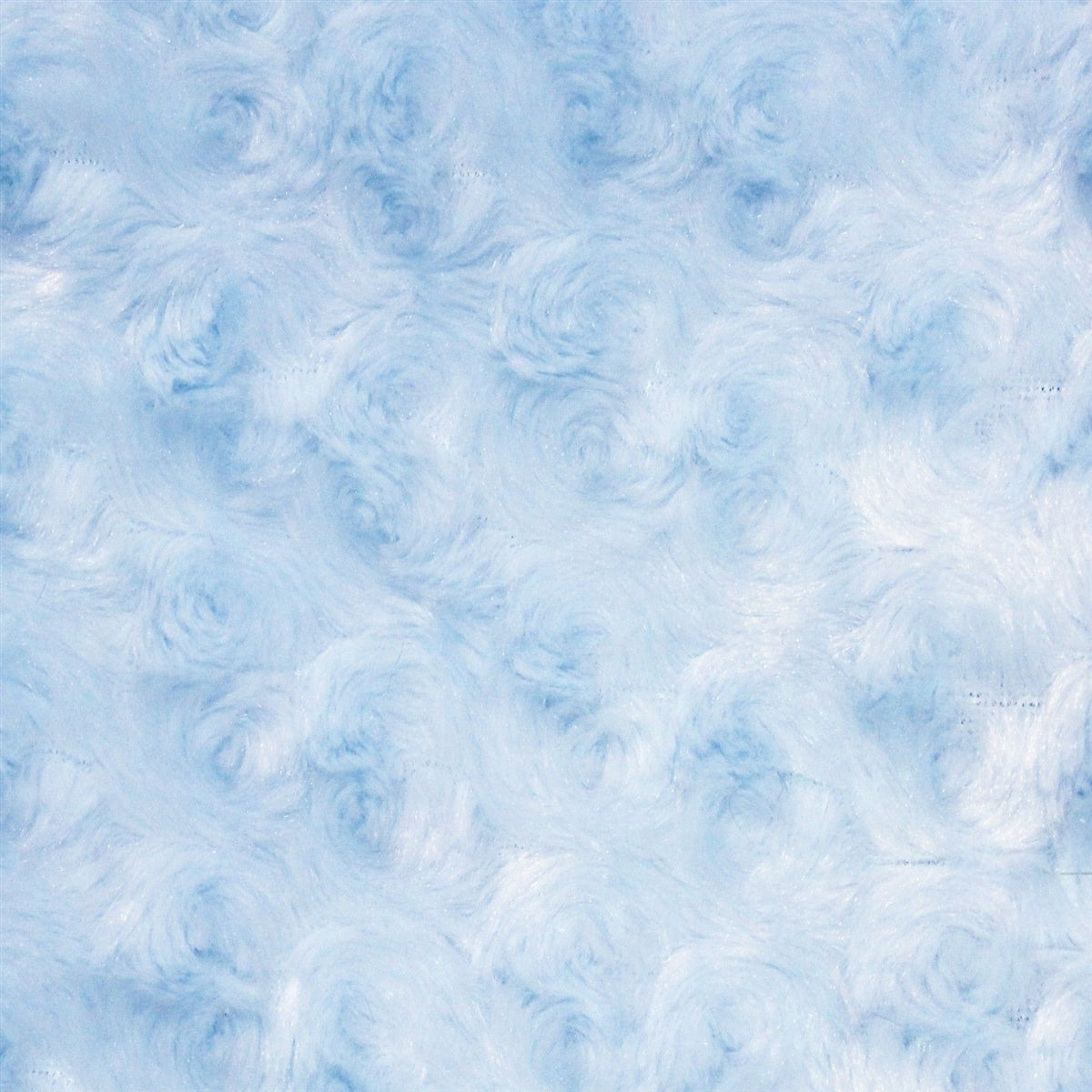 Swirl Rosebud Faux Fur Fabric - 100 Percent Polyester Faux Fur Fabric, Rose Pattern, 60" Width, 11 MM Pile Length (1 Yard)
