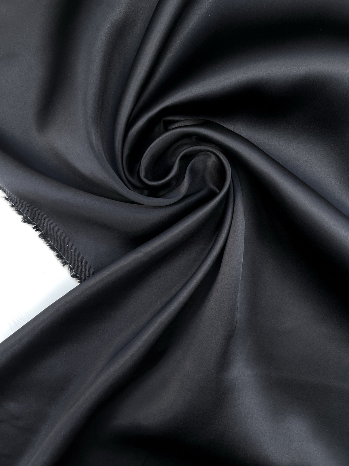 Black Satin Viscose Fabric