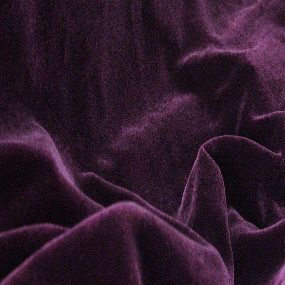 Silk Rayon Velvet Fabric - 80 Percent Rayon 20 Percent Silk, Velvet, 45" Width, 180 GSM (1 Yard)