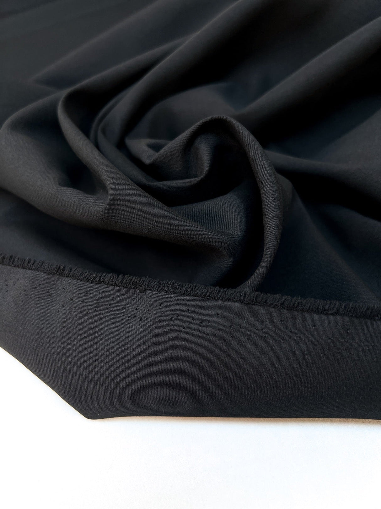 Black Polyester Satin Fabric