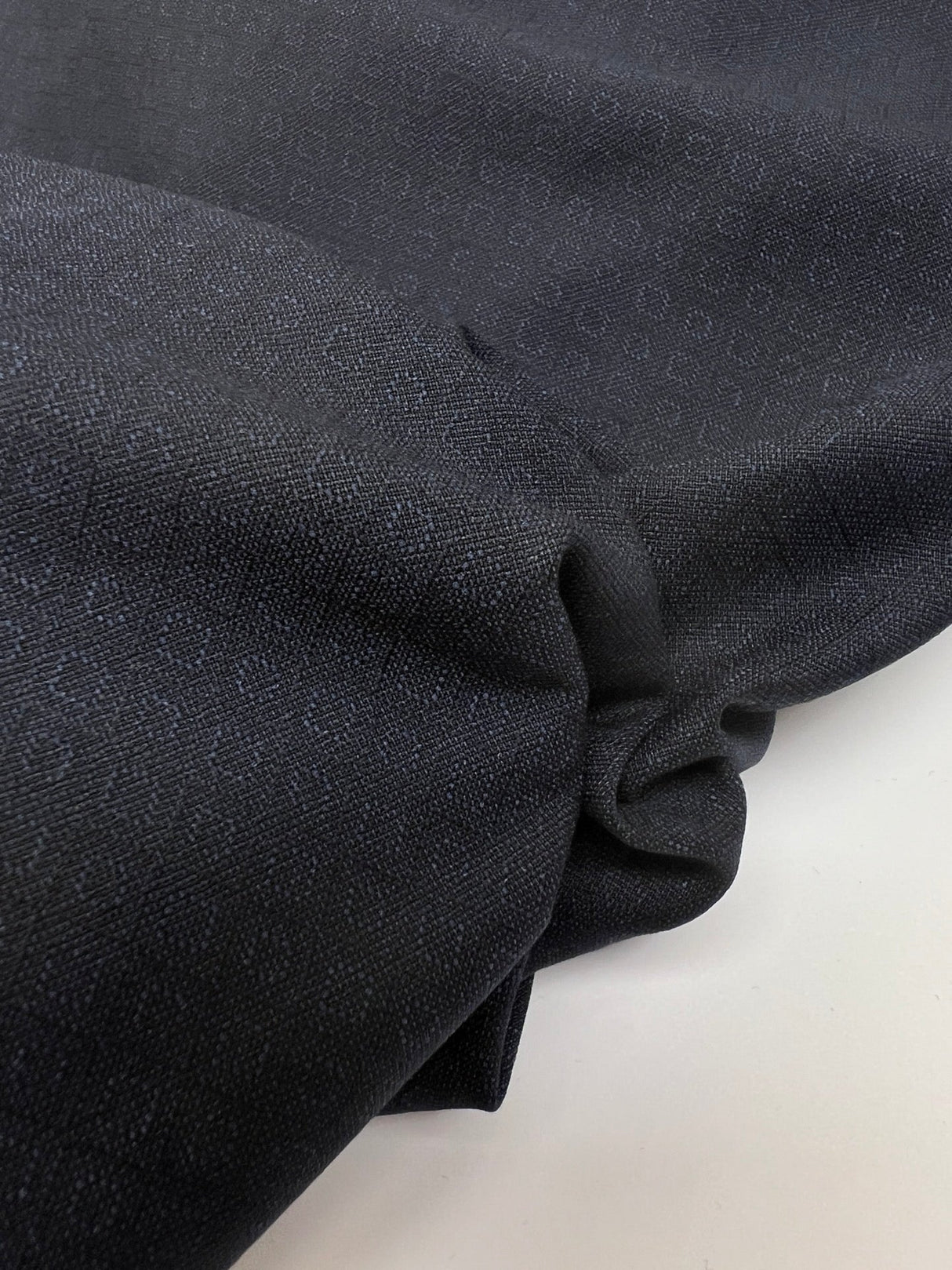 Cotton Polyamide Jacquard Fabric Blue Black