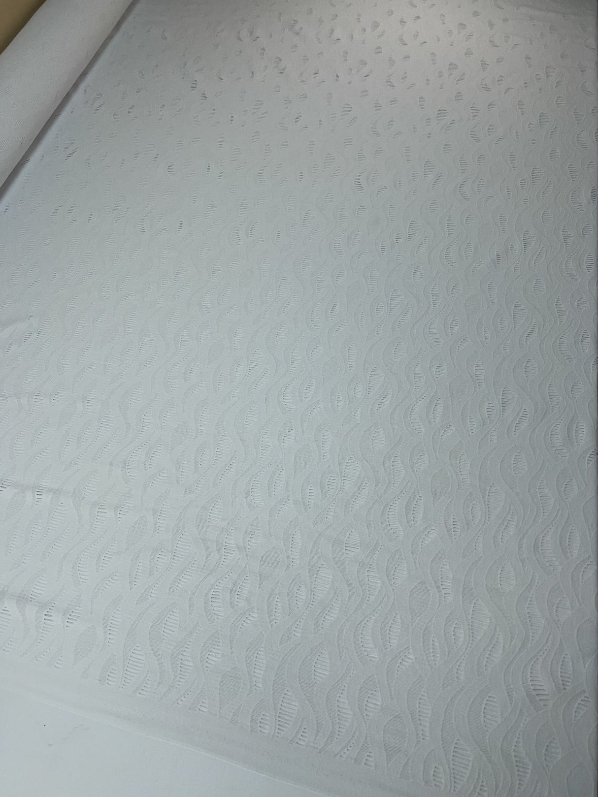 Polyamide Elastane Knitted Abstract White