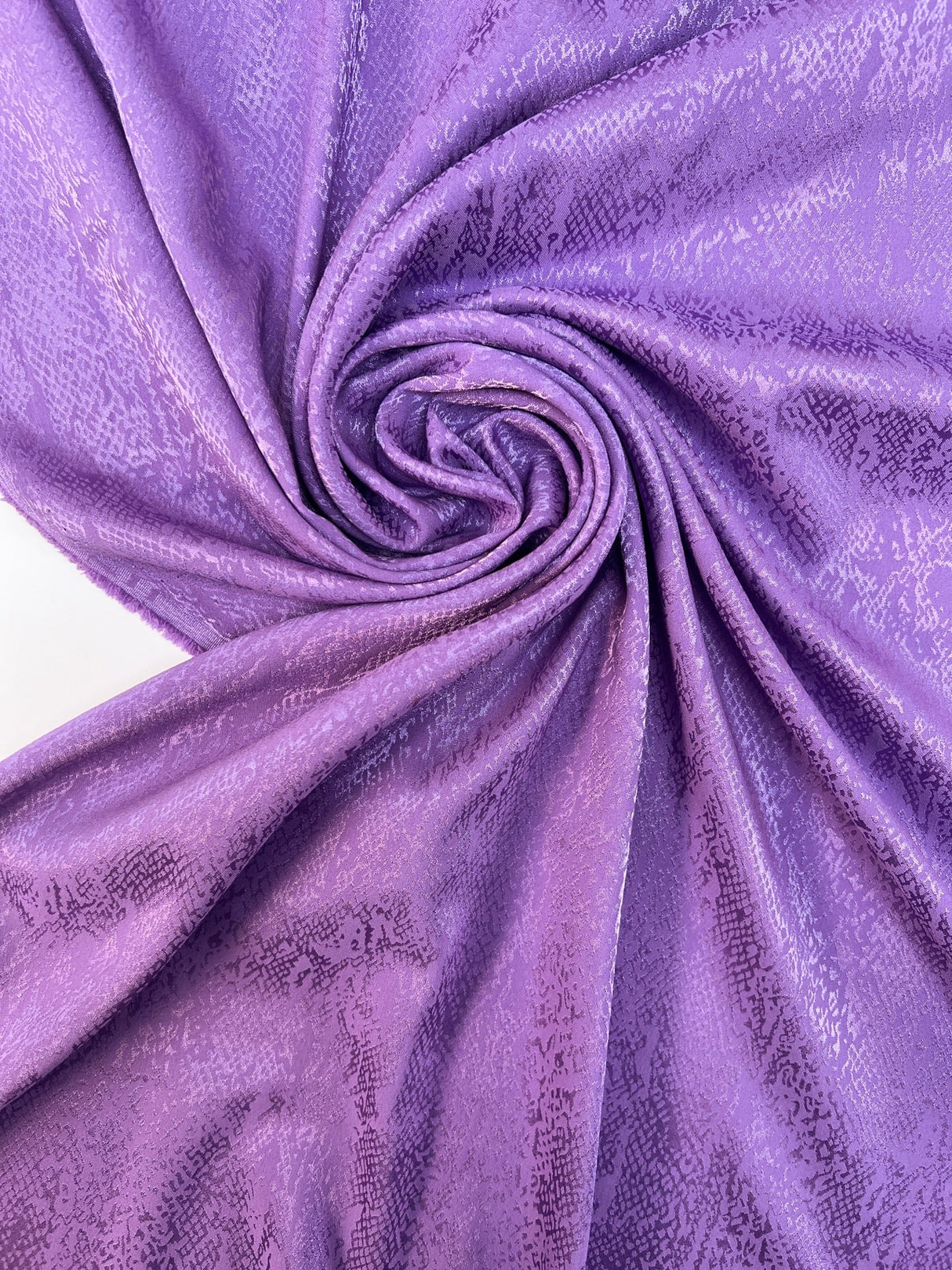 Purple Jacquard Stretch Fabric