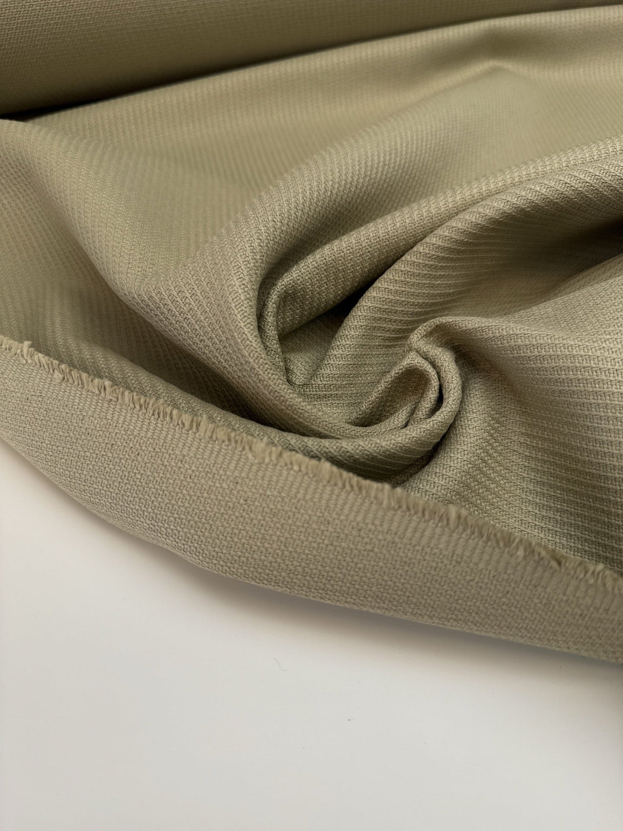 Cotton Ribbed Fabric Green