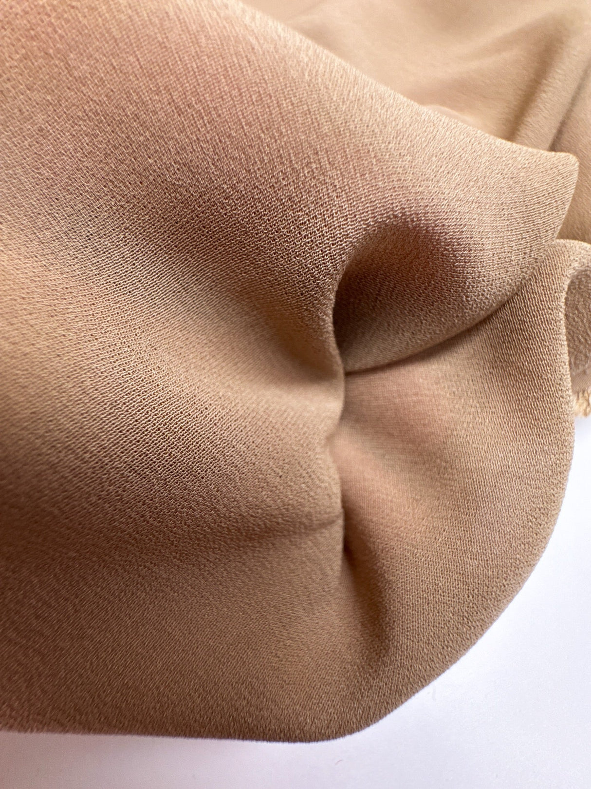 Silk Crepe Beige Fabric