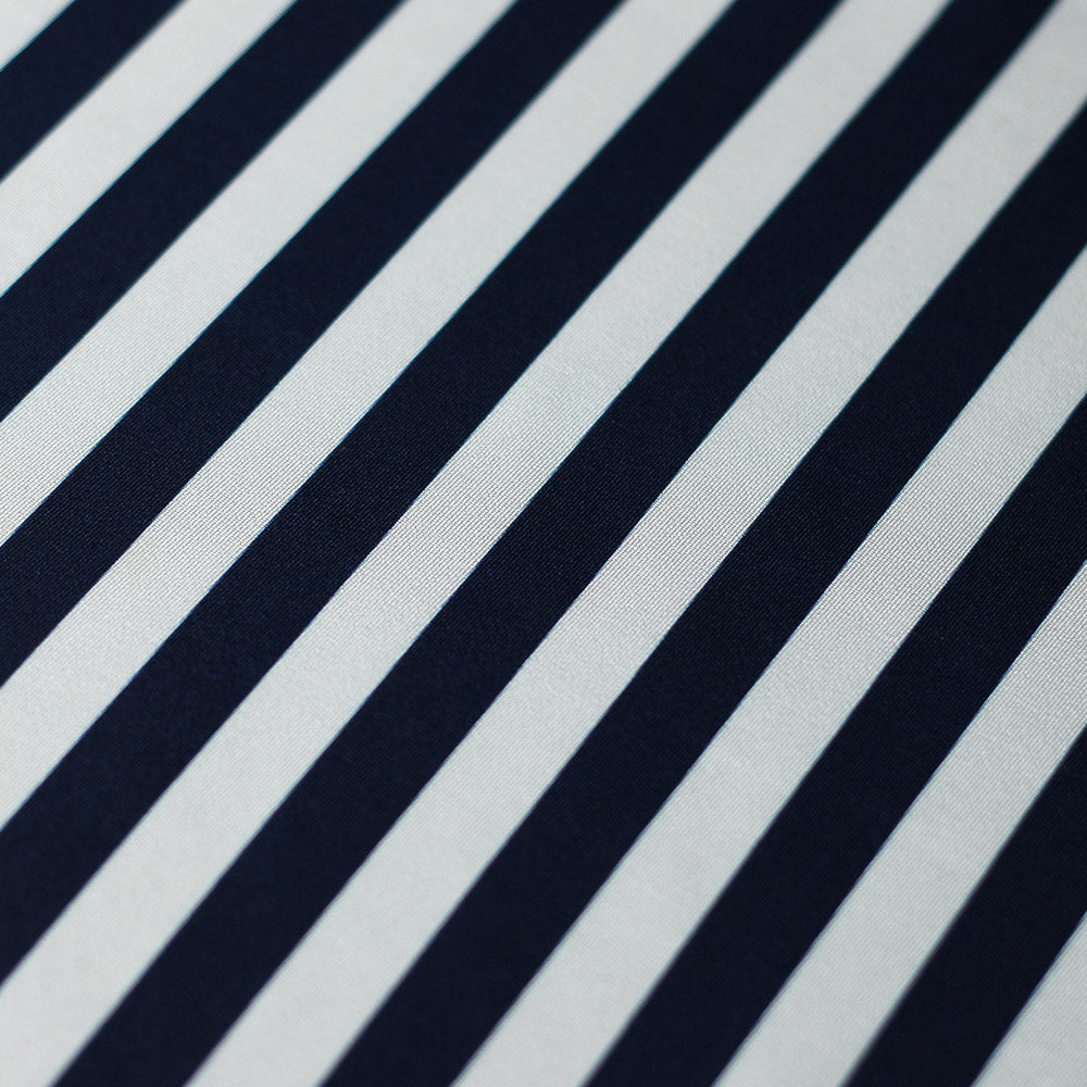 Lucky Stripes Polyester Spandex Fabric - Multi Stripe Print, 58/60" Width (1 Yard)