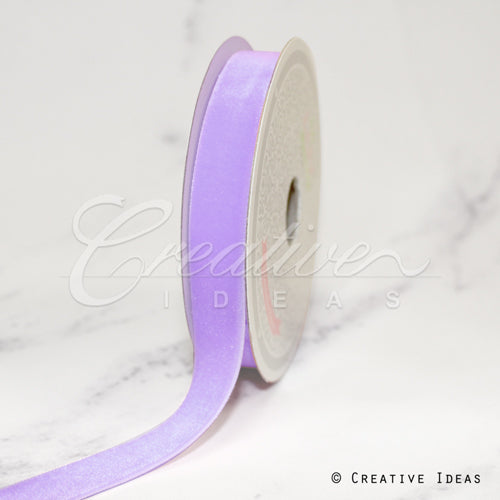 5/8" Bright Velvet Ribbon-7 Yds (Lavender)
