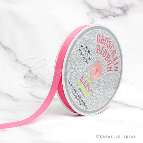 5/8" Grosgrain Ribbon - 50 Yards (Baby Doll Pink)