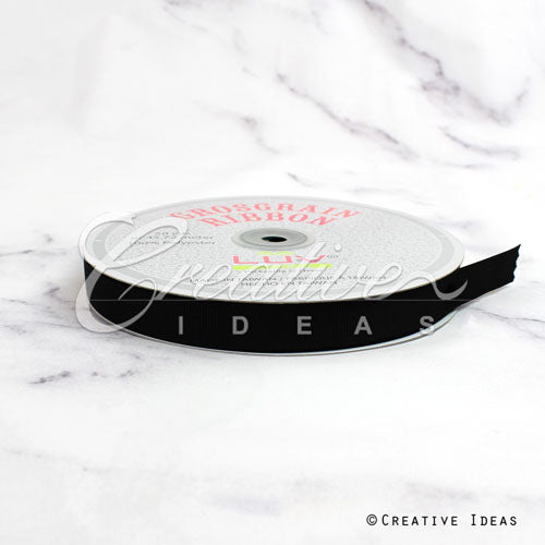 5/8" Grosgrain Ribbon - 50 Yards (Black)