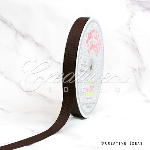 5/8" Grosgrain Ribbon - 50 Yards (Brown)