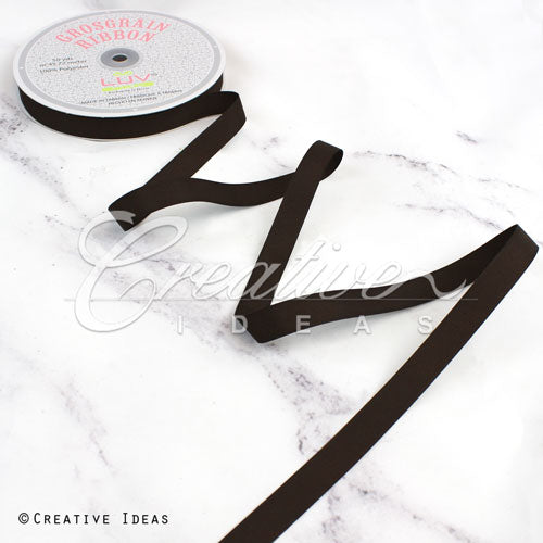 5/8" Grosgrain Ribbon - 50 Yards (Brown)