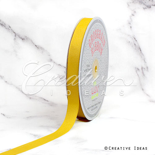 5/8" Grosgrain Ribbon - 50 Yards (Canary)